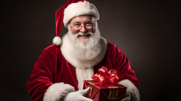 Photo santa claus is in action 3d rendering