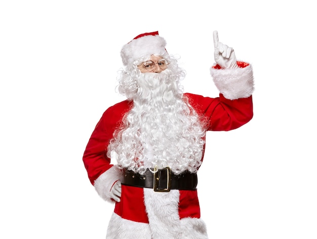 Санта-Клаус, изолированные на белом фоне