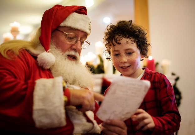 Babbo natale e bambino