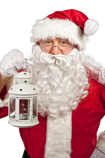 Santa claus portrait on white