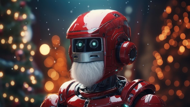 santa claus robot for christmas