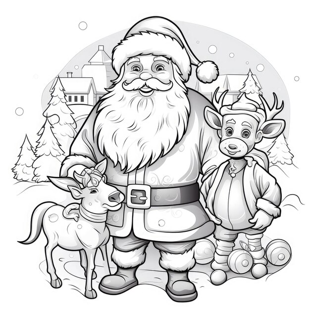 Photo santa claus sketch