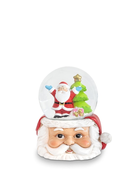 Santa claus in a snow globe