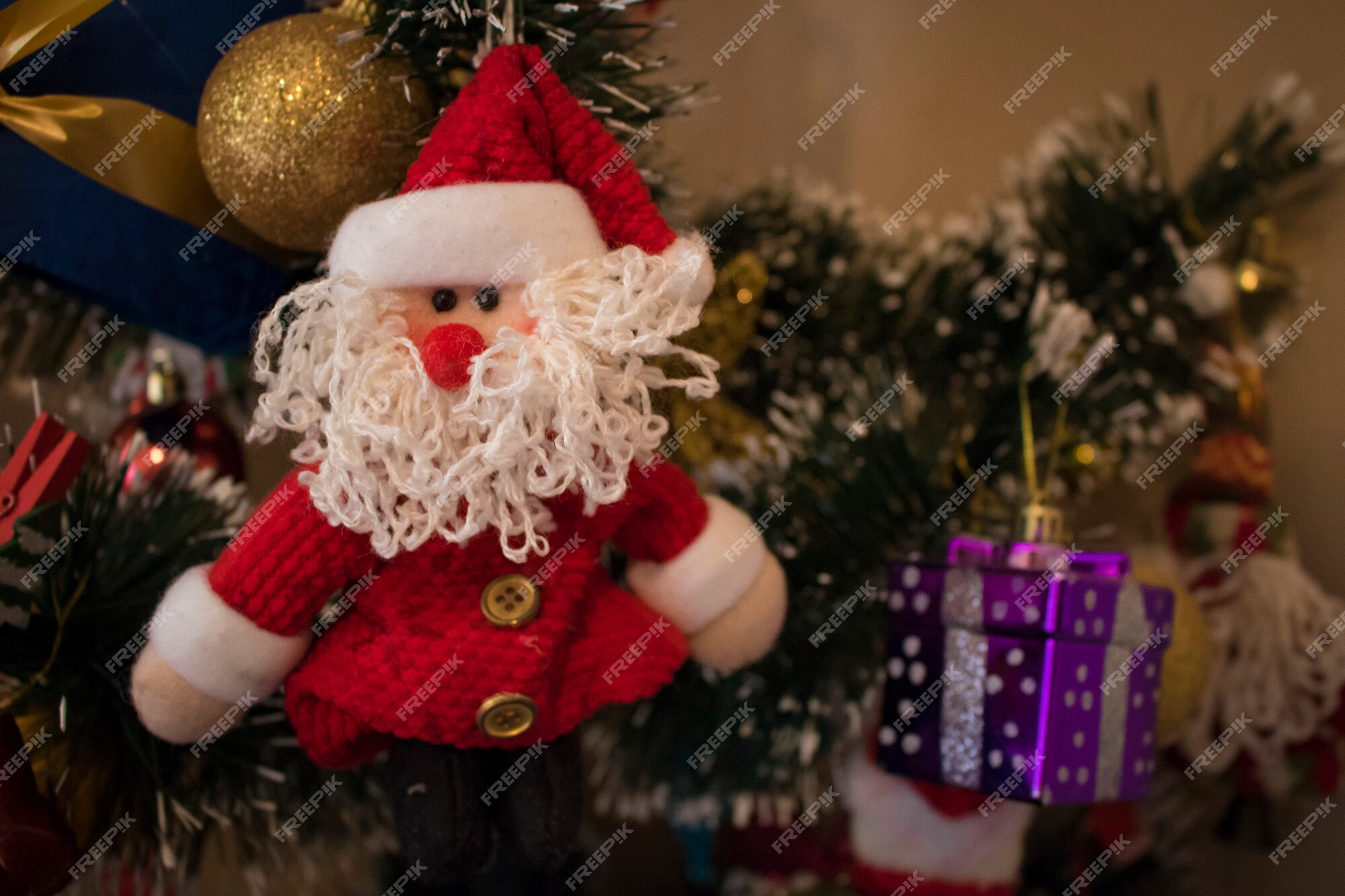 Premium Photo | Santa claus typical christmas decoration from ...