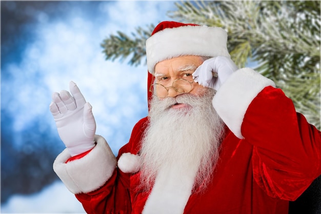 Santa Claus waving