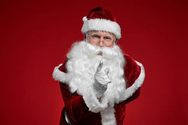 Santa claus wijst naar je