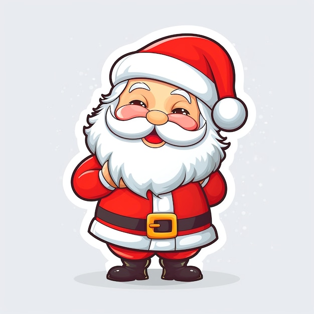 Santa Claus with gift boxes Generative Ai