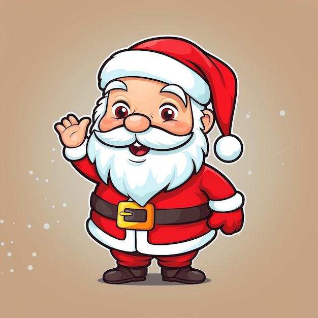 Santa Claus with gift boxes Generative Ai