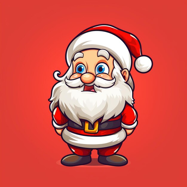 Santa Claus with gift boxes Generative Ai