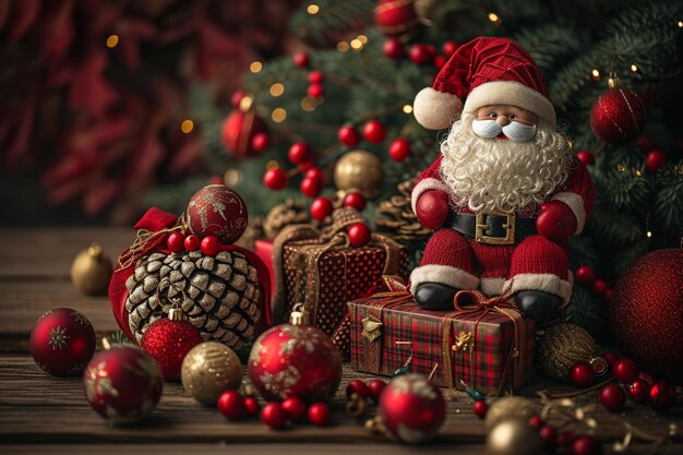 santa claus with gifts