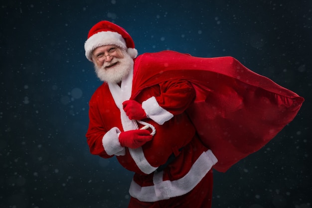 Santa Claus with huge sack