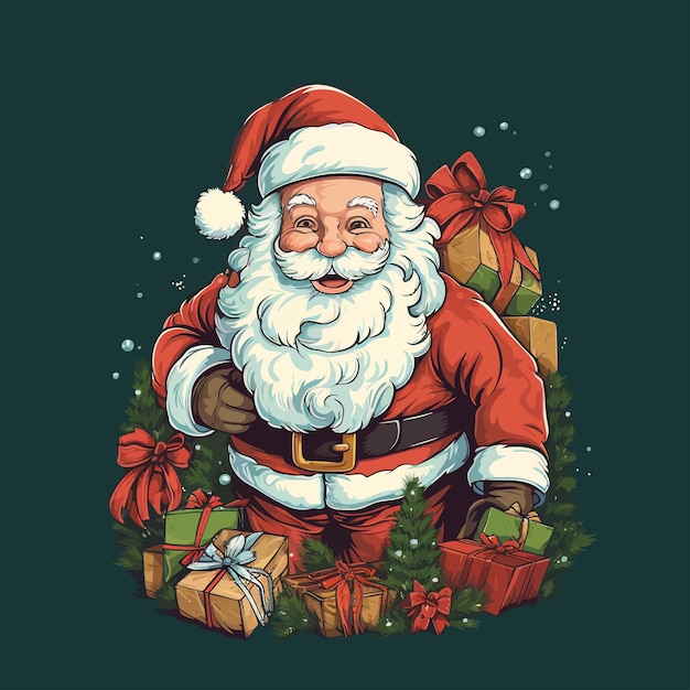 Santa_Claus_with_sack_full_of_gifts_vector