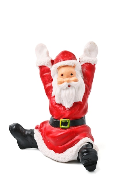 Santa Clause figurine isolated