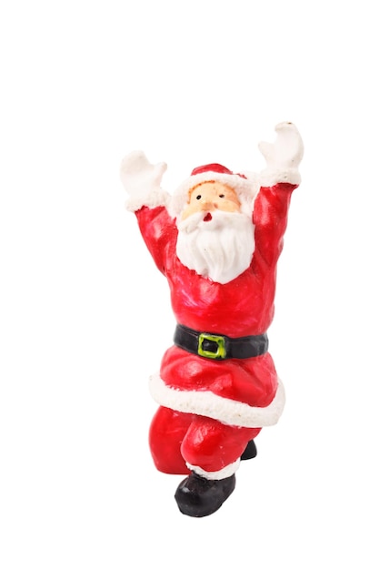 Santa Clause figurine isolated