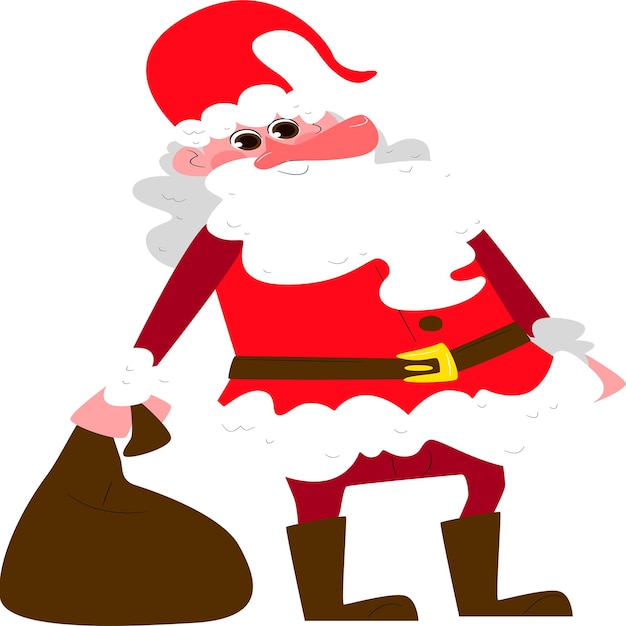 Santa clause with bag