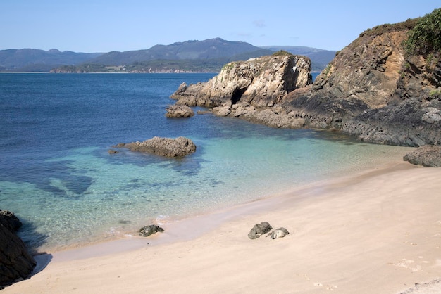 Santa Cristina-strand Espasante Galicië