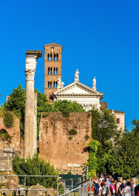 Santa Francesca Romana Kerk in het Romeins Forum Rome Italië