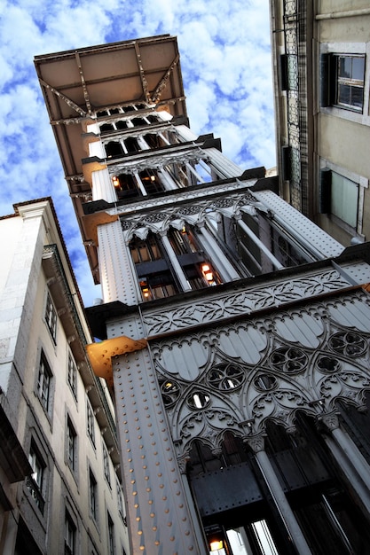 Santa Justa-lift in Lissabon Portugal