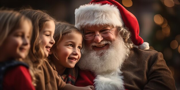 Santa making fun of children generative ai