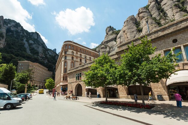 santa maria de montserrat abdij in monistrol de montserrat catalonië spanje