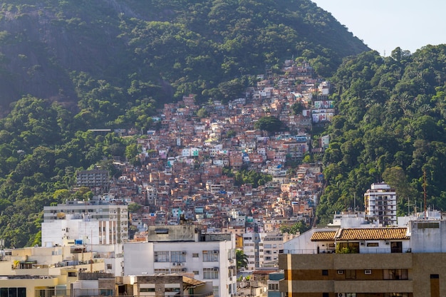 Santa Marta-favela in de wijk Botafogo in Rio de Janeiro, Brazilië