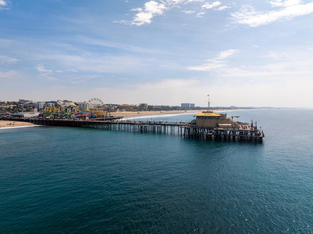 santa monica pier at sunset los angeles