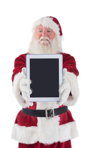 Santa presents a tablet pc