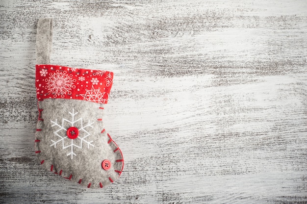 Santa socks, red bows