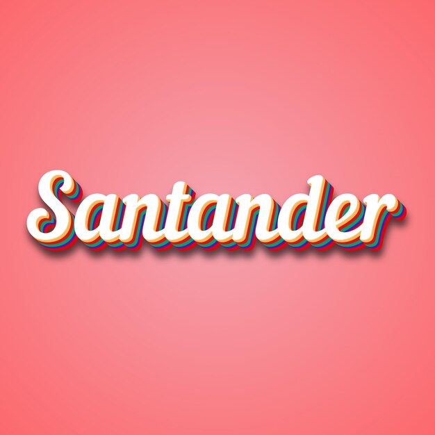 Santander Text Effect Photo Image Cool