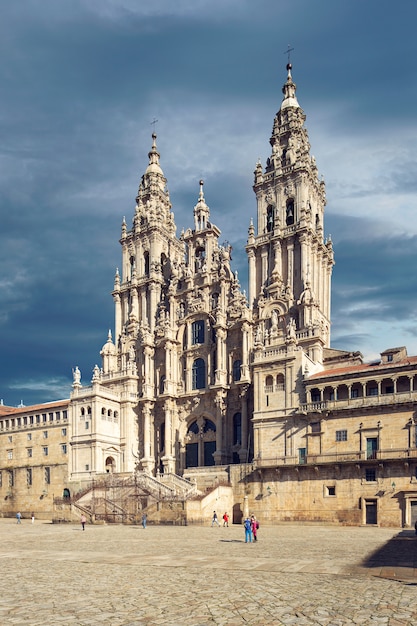 Santiago de Compostela Cathedral view from Obradoiro square