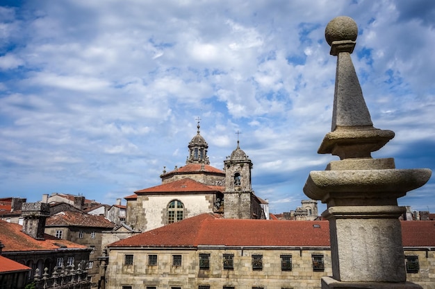 Santiago de Compostela uitzicht vanaf de kathedraal Galicië Spanje