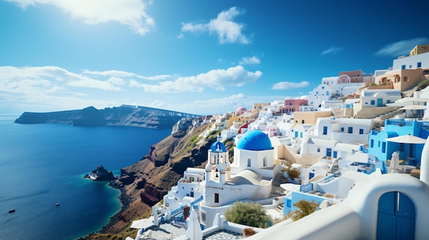 Santorini classically thera and officially thira island