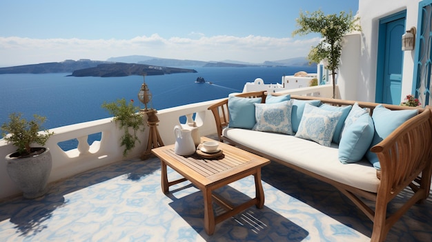 santorini greece HD 8K wallpaper Stock Photographic Image