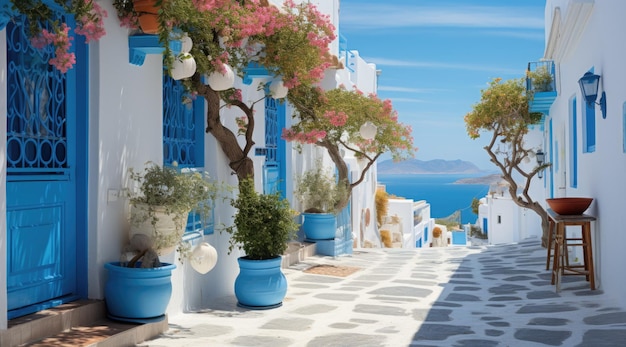 Santorini island landscape