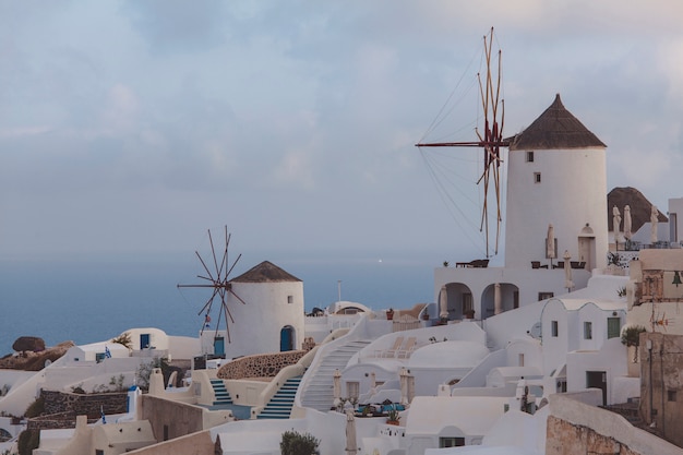 Santorini oia background