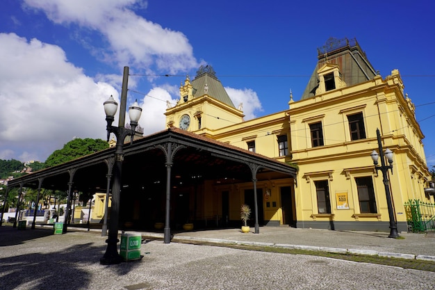 Santos brazilië 16 maart 2023 valongo station is santos touristic tram brazilië