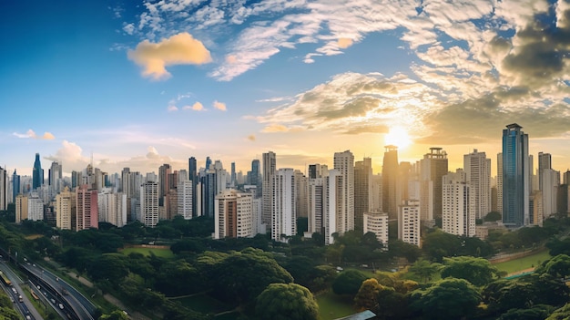 Сан-Паулу прекрасный панорамный вид