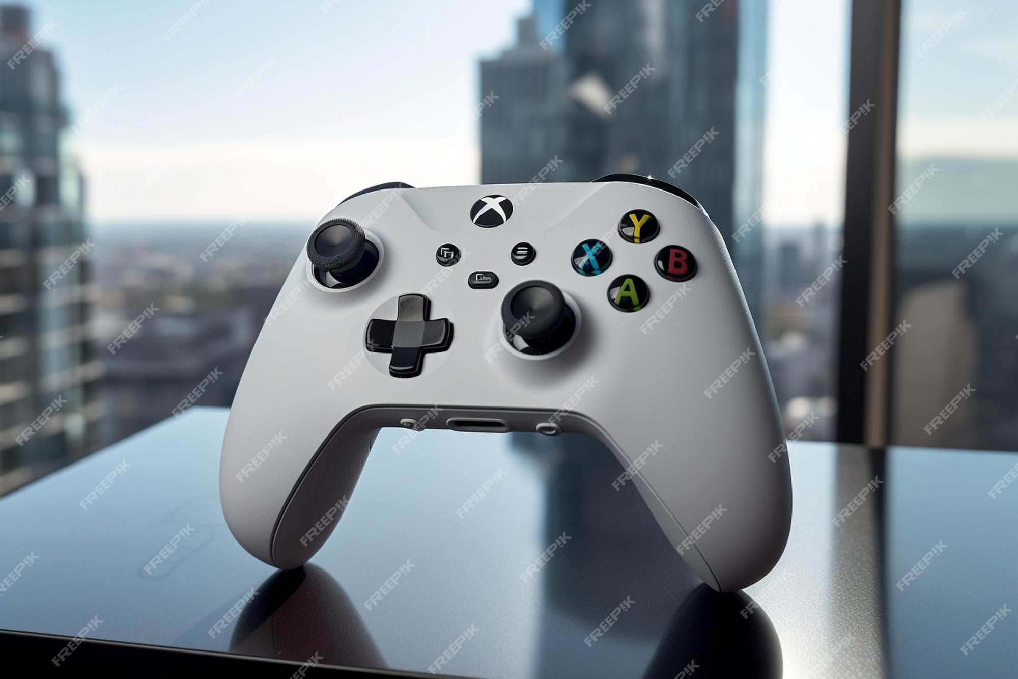 Premium Photo  Sao paulo brazil 03 2022 white controller of the new video  game console xbox series s with one hand operating the button