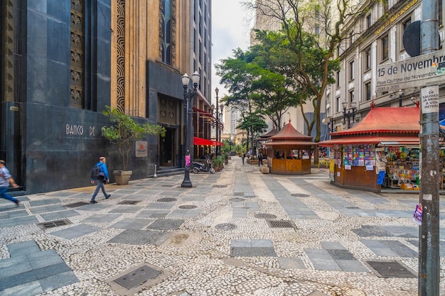 Foto sao paulo brazil 22 september 2022 uitzicht op straten en gebouwen in het centrum van sao paulo