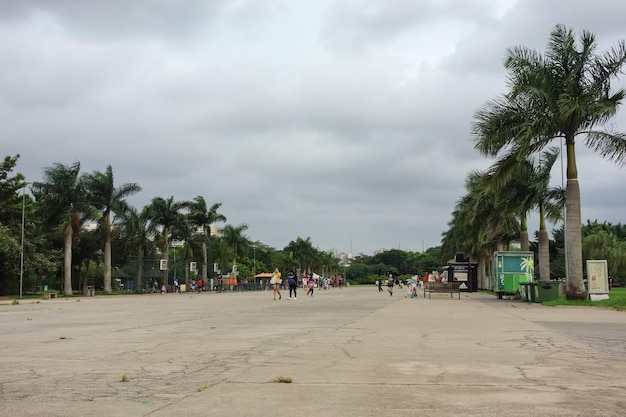 Sao Paulo Brazil Villa Lobos Park area cityscape