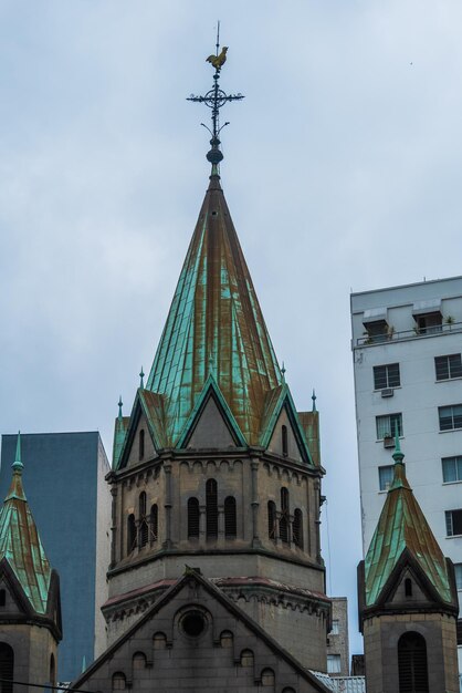 SAO PAULO BRAZILIË 19 NOVEMBER 2017 Basiliek Santissimo Sacramento Santa Efigenia Historisch centrum van Sao Paulo