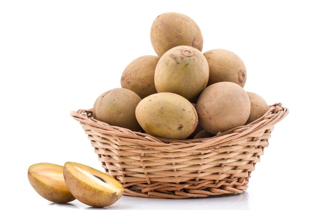 Sapodilla fruits