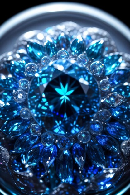 Sapphire Macro Shot Photo Background