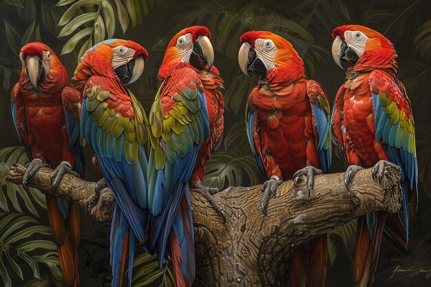 Photo sapphire symphony the song of macaws