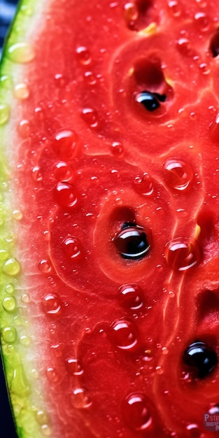 Sappige zomer fruit watermeloen close-up achtergrond