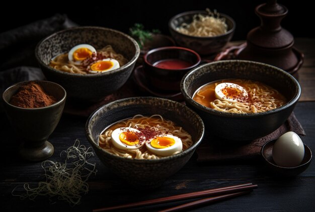 丼に入った札幌味噌ラーメン