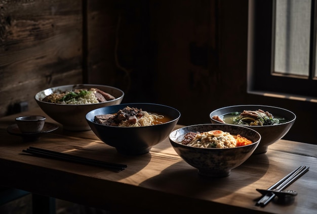 Sapporo miso ramen in een kom