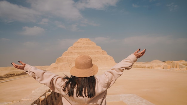 Saqqara Piramides Complex Panoramisch Uitzicht