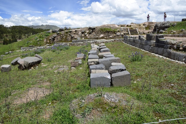 Saqsaywaman de heilige ruïnes van de Inca's in Cusco