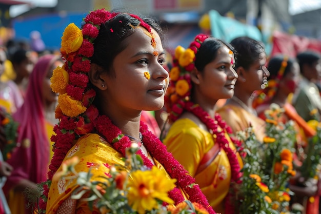 Saraswati Puja Festival in Sylhet Bangladesh